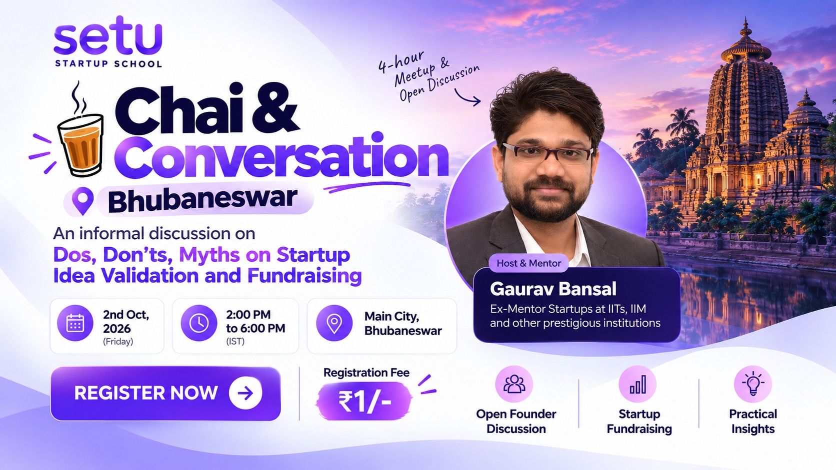 Chai & Conversation - 2nd Oct- Bhubaneswar